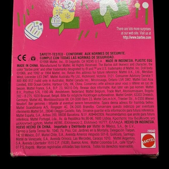 Barbie Doll Easter Surprise Mattel 1998 Special Edition 20542 Spring Vintage - Picture 11 of 13